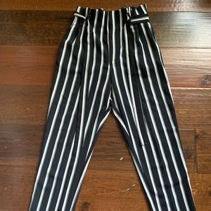 H&M Striped Straight Leg Pants